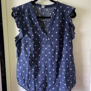 Old Navy flutter sleeve blouse
